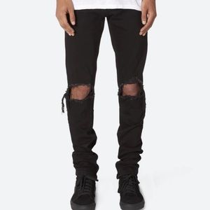 MNML Black Ripped Jeans Size 30
